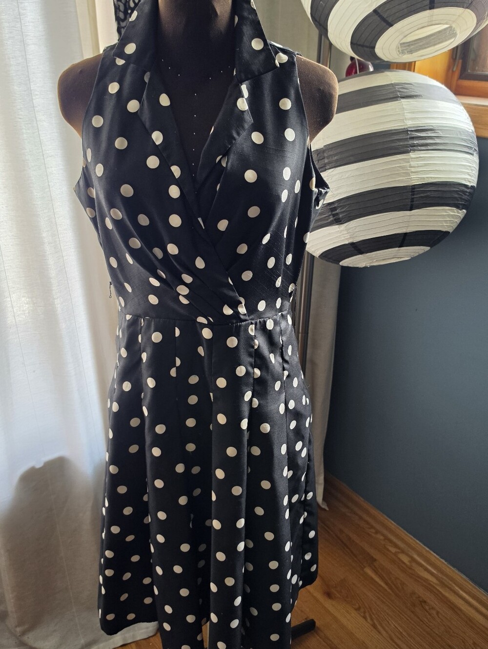 Polka Dot Halter Dress
